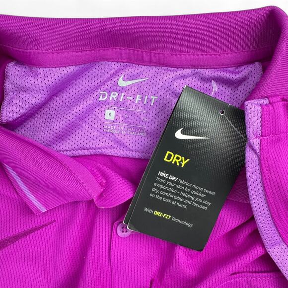 Nike Dri-FIT Polo Shirt – Bright Magenta (Size Small) - Picture 3 of 3